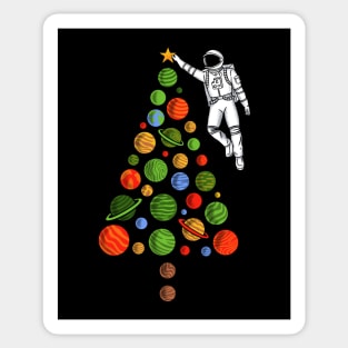 Space Christmas Sticker